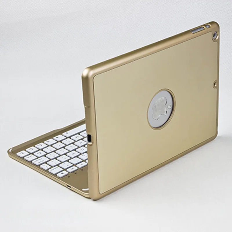 Ультратонкий чехол для iPad 9,7 '' алюминиевая Bluetooth клавиатура чехол для iPad Air смарт-чехол для планшета откидная крышка авто сна/Пробуждение