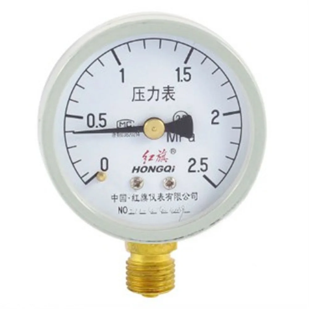 1 PC M14*1.5 Thread 2.5 Accuracy Class 0 2.5 Mpa Air Water Pressure