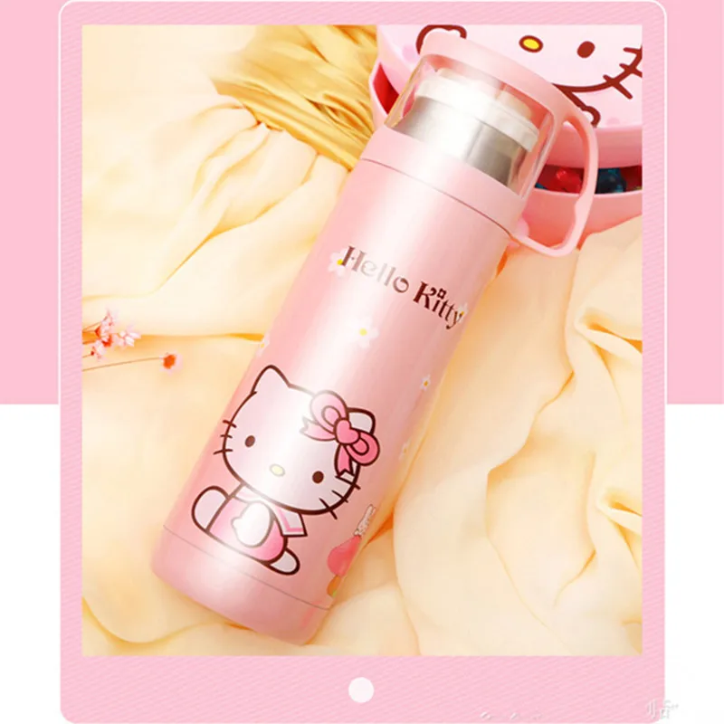 Милый мультфильм рисунок Hello Kitty Doraemon желтые люди Нержавеющая сталь термос