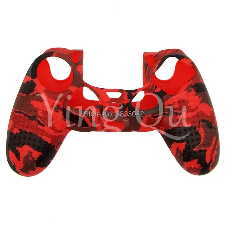 Soft Silicone Studded Rubber Case Cover For Play Station Dualshock 4 PS4 DS4 Pro Slim Controller Camouflage Skin (8)