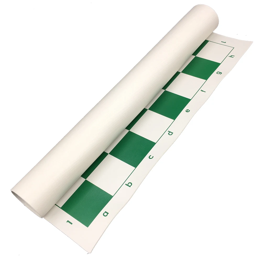 Goede Toernooi Schaakbord Board Size 51 cm x 51 cm PVC Schaakspel Onderdelen Schaken Accessoires Draagbare Groen Kids Gift