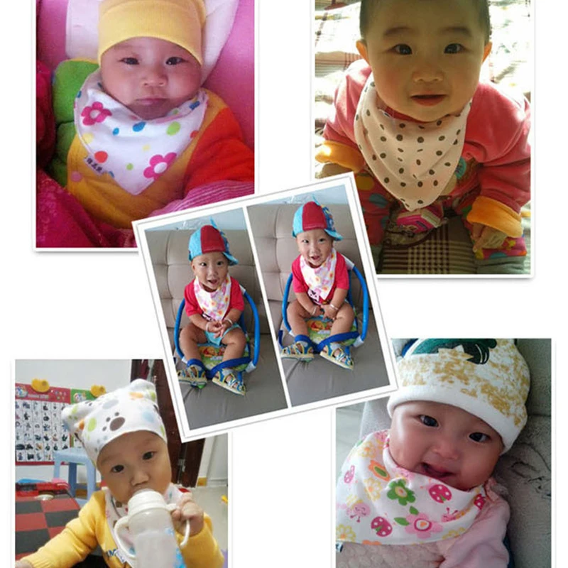 Cotton Baby Bibs Burp Cloth Baby Stuff Babador Cartoon Arrow Wave Triangle Bandana Bibs Reusable Infant Toddler Bib Apron 0195