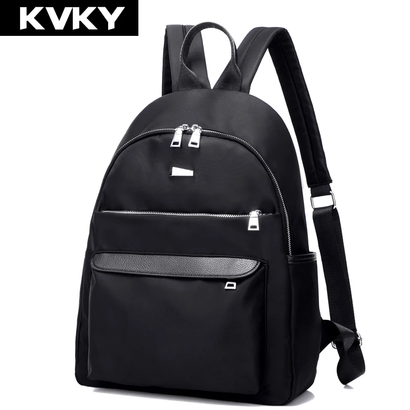 KVKY Women Waterproof Nylon font b Backpack b font Zipper font b Laptop b font font