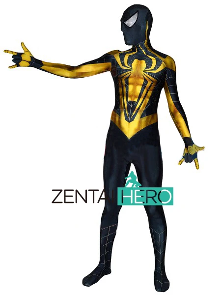 

ZentaiHero 3D Printed Chrome Spider-Man Costume Superhero Zentai Full Bodysuit Spandex Tight Catsuits Halloween Cosplay Costume
