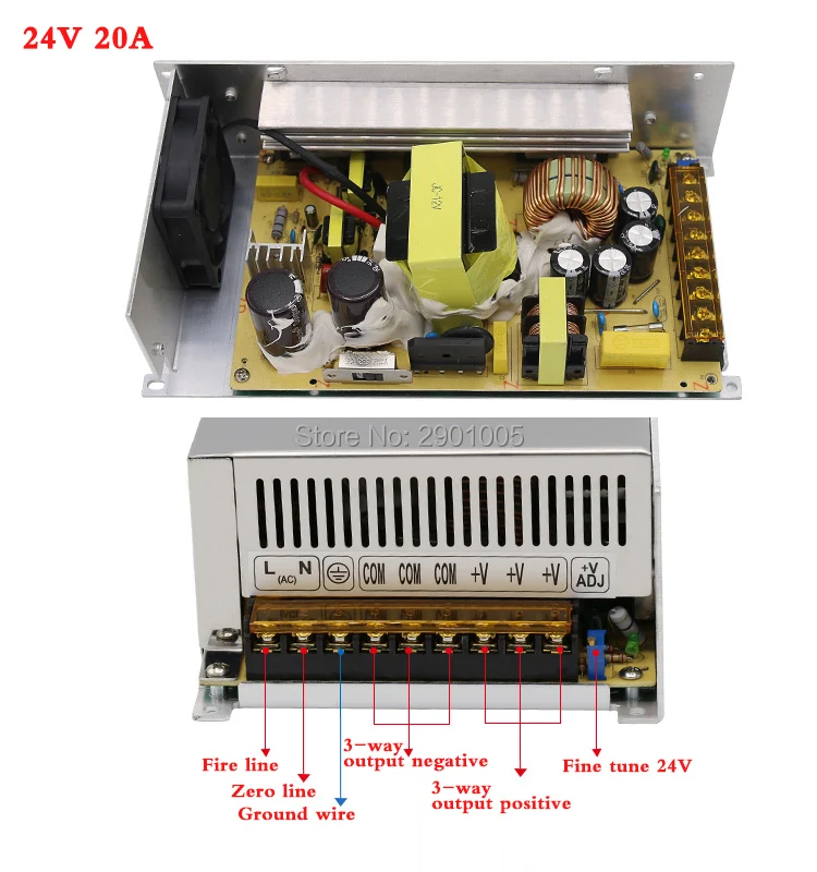 AC 110 220v постоянного тока до DC24V 1A 1.5A 2A 2.5A 3A 5A 6A 8.3A 10A 15A 16.5A 20A 25A 30A Светодиодные ленты импульсного источника питания Трансформаторы системы освещения