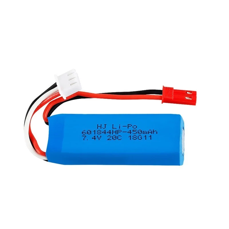 7,4 V 450mAh 20C Lipo батарея для WLtoys K969 K979 K989 K999 P929 P939 RC Car 2s 7,4 v батарея 1 шт/2 шт/3 шт/5 шт/10 шт