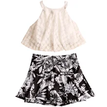 Новые костюмы из двух предметов для девочек, одежда для плавания, наборы танкинов, юбка, купальный костюм, женские пляжные купальники, одежда для бикини