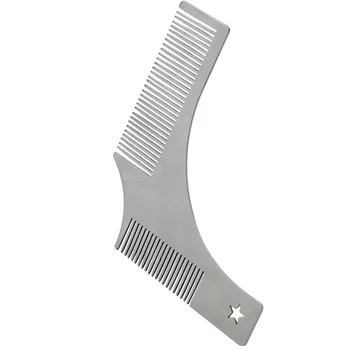 

Design Beard Shaping Comb Beard Shaping Tool Stainless Steel Beard Model Carding Tool Beard Comb