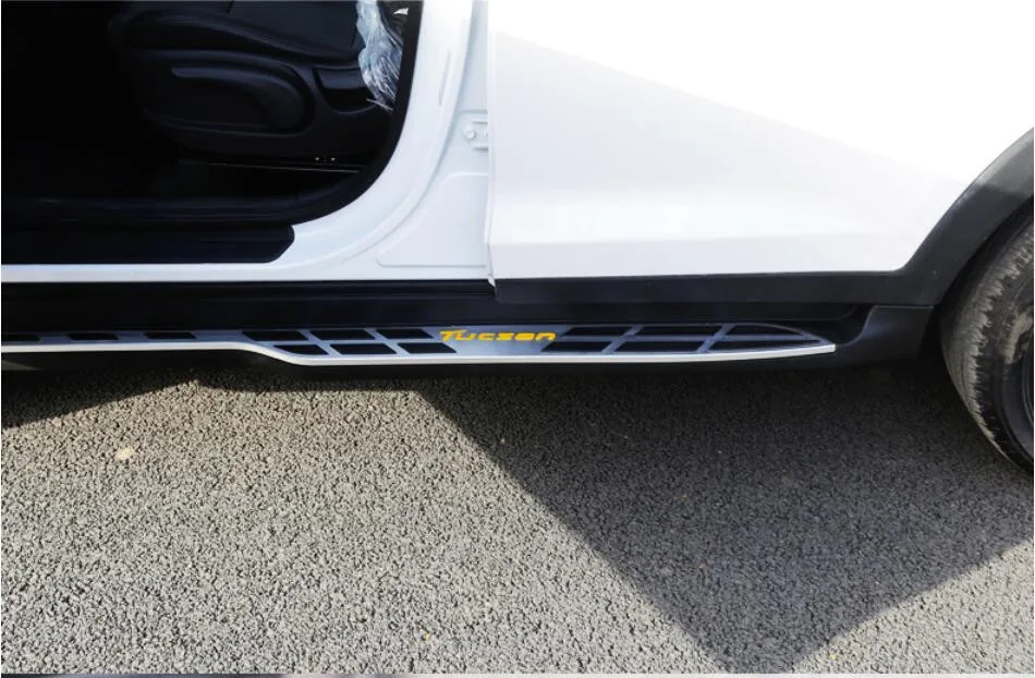 Для hyundai Tucson. автомобильные ходовые панели авто боковые ступенчатые педали Высокое качество абсолютно дизайн Nerf Bars