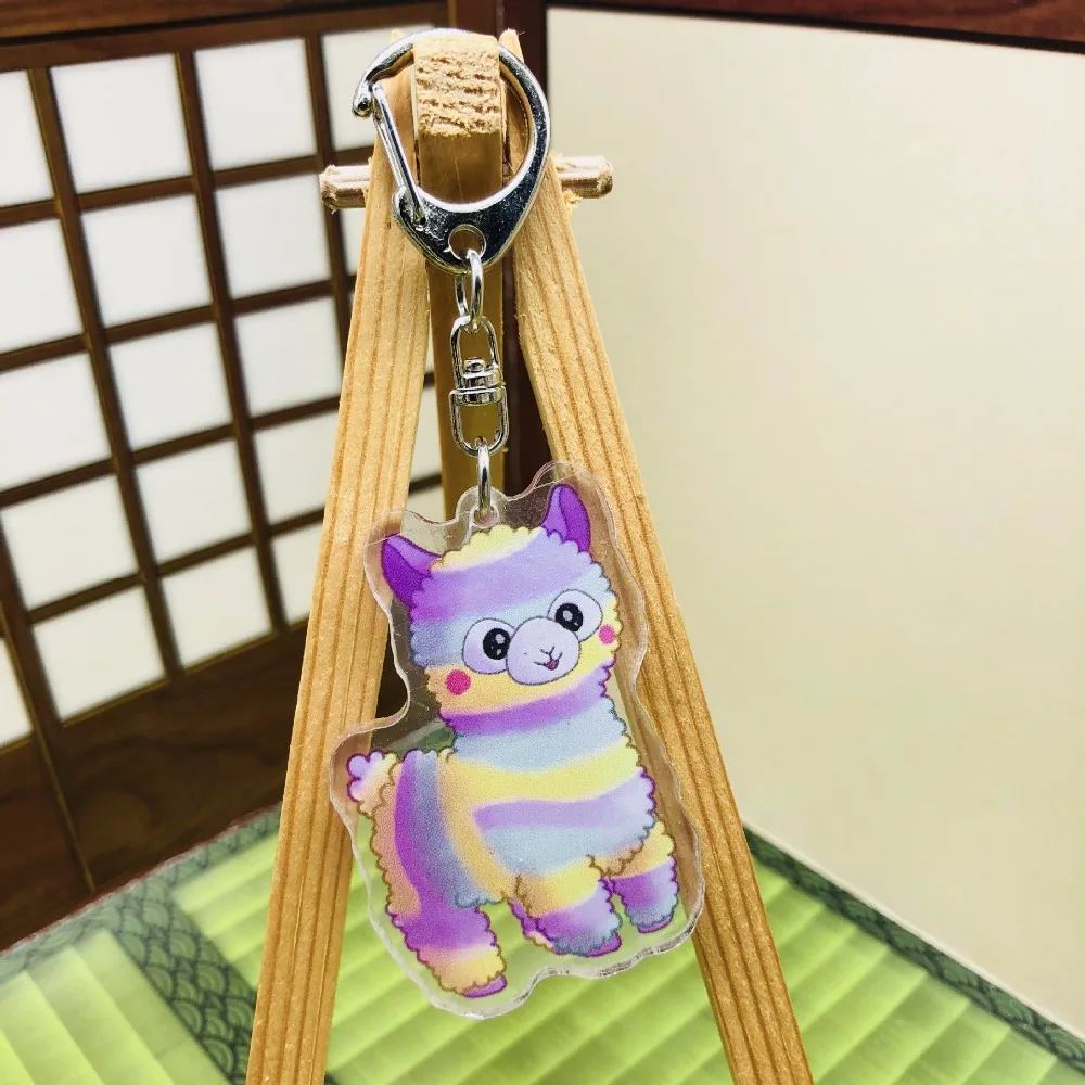 30pcs Colorful Kawaii Alpaca Llama Arpakasso Pvc Keychain Toys Gift Toy | Игрушки и хобби