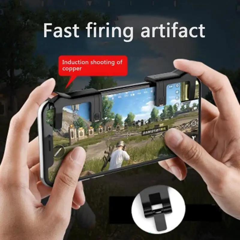 

VODOOL Mobile Phone Game Physical Joysticks Game Controller Assist Tool for STG FPS TPS Game Trigger Fire Button Aim Key