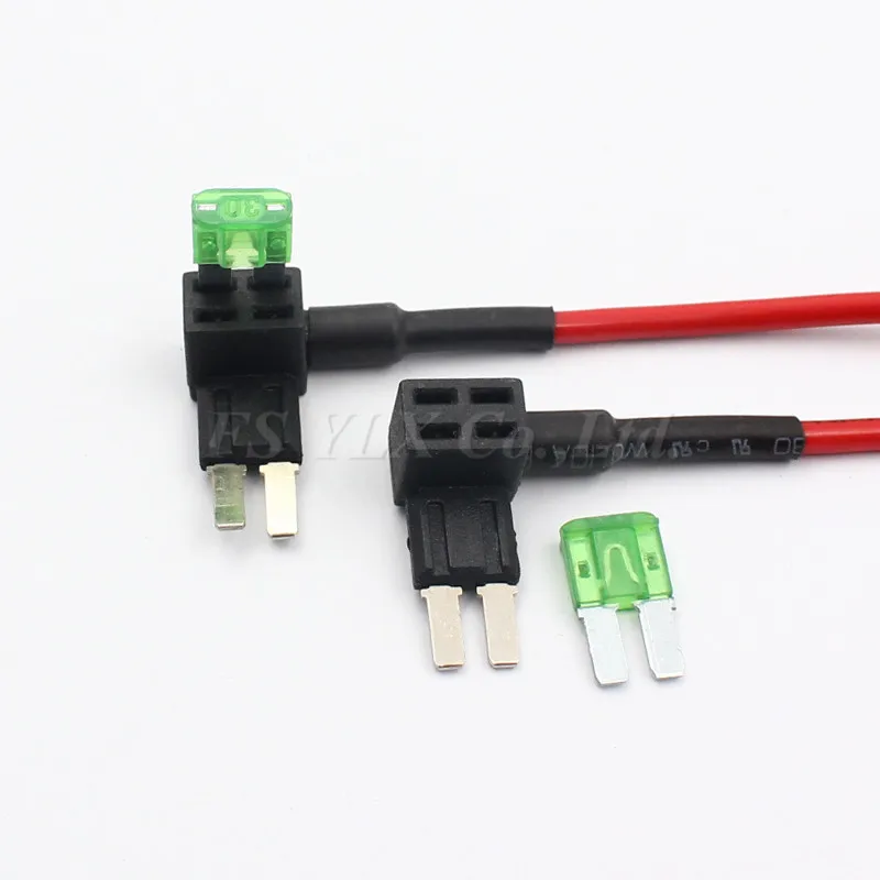 Micro Blade ATM Fuse Tap Adapter Dual Circuit Wire Adapter Holder Electronic Device 2pcs For Car Truck Boat Auto
