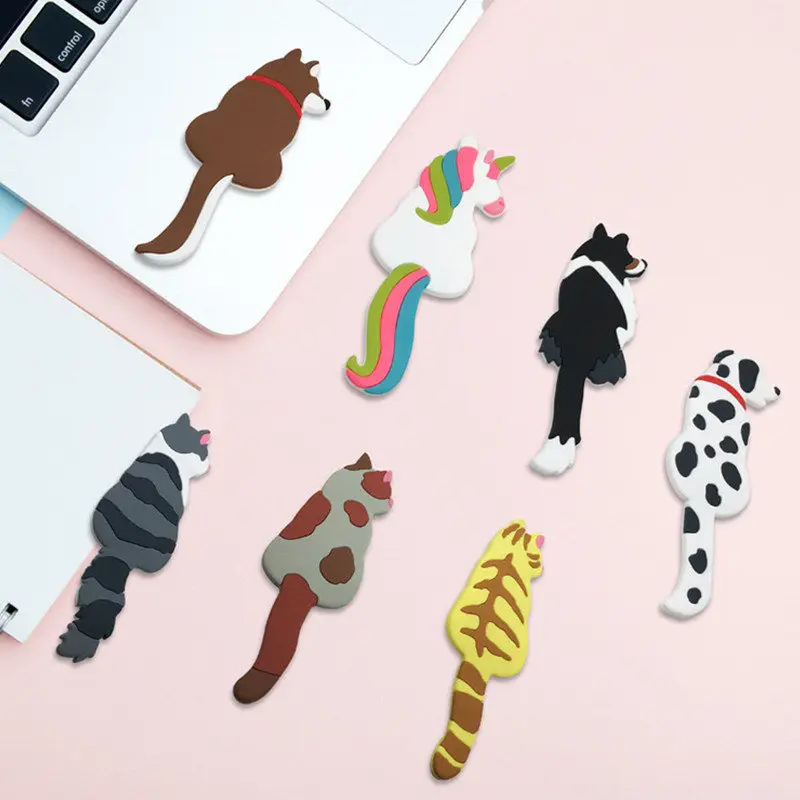 

Cute Magnetic Multifunction Cat Dog Animal Shape Key Hanger Fridge Sticker Microwave Refrigerator Magnet Hook Door Decoration