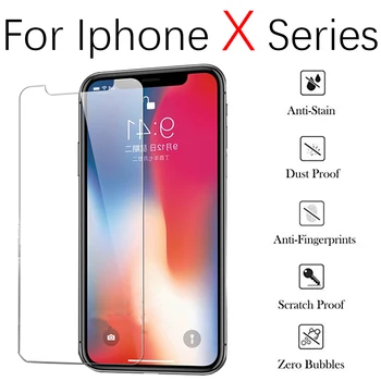 

xs max protective glass on the for apple iphone x screen protector airphone xr xsmax mas tempered glas aphone tremp safety film