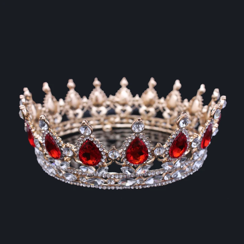 SHOSIXUAN Hot European Designs Vintage Peacock Crystal Tiara Wedding Crown Bridal Tiara Accessories Rhinestone Tiaras Crowns (7)