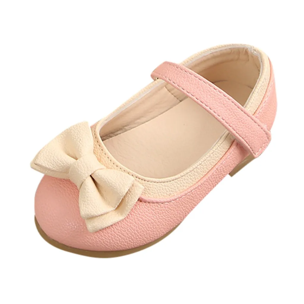 

ARLONEET Children Kids Girls Sweet Cute Bowknot party Dance Princess shoes girl Sangle single Casual flat Shoes W0325