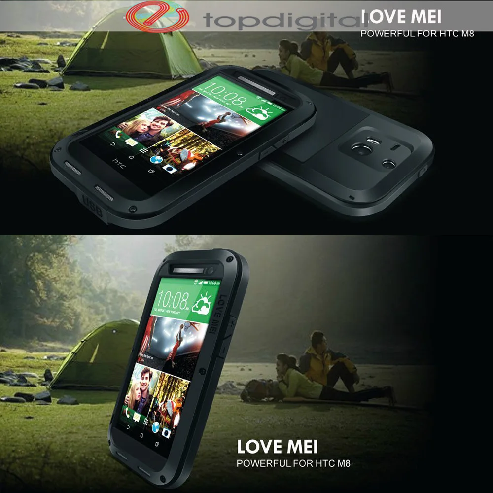 bilder für LIEBE MEI Stoßfest Wasserdicht Fall für HTC EINS M8 Leistungsstarke Schwere Metall Fall-abdeckung für HTC M8 Gorilla Glas schutz bilder für LIEBE MEI Stoßfest Wasserdicht Fall für HTC EINS M8 Leistungsstarke Schwere Metall Fall-abdeckung für HTC M8 Gorilla Glas schutz