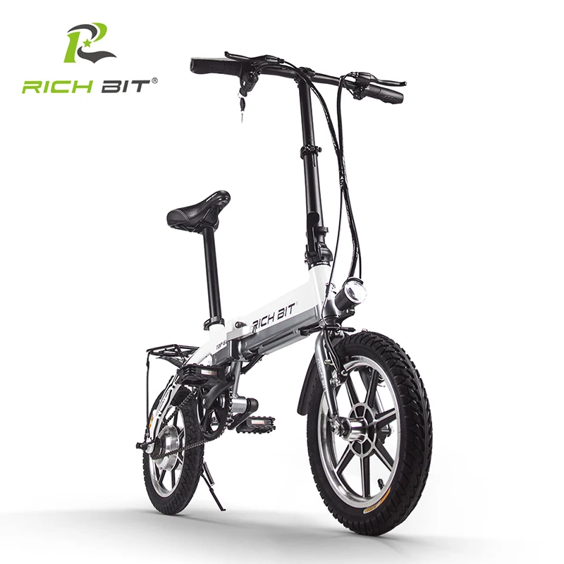 Excellent RichBit RT-618 14 Inch Folding Electric Bike 36V 250W 10.2Ah Lithium Battery Electric Bicycle Folding Electric Mountain Bike 2