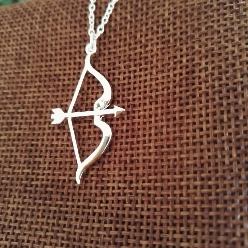 20pcs new fashion hot sale Bow Arrow Necklace Charm Jewelry Archery