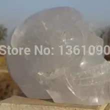 Xd j00102 Тибетский Кварц Камень Кристалл череп Резьба радуги