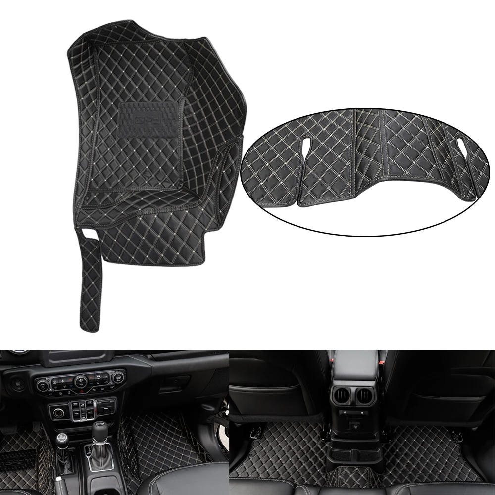 Car Floor Mats Artificial Leather Mat For Jeep Wrangler 2018 Car