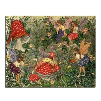 

Mushroom 50x40cm New 100% Full Area Highlight Diamond Needlework Diy Diamond Painting Kit 3D Diamond Cross Stitch Embroidery