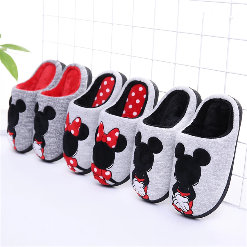 

2019 Spring Children's Slippers Cartoon Cotton Rubber Girls Kids Shoes Soft Non-slip Thickening Warm Boys House Family