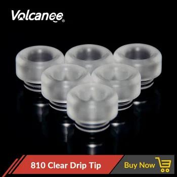 

Volcanee 1pc/2pcs 810 drip tip Clear Wide Bore for RDA RTA Atomizer Electronic Cigarette Vape Accessories Vaper Mouthpiece