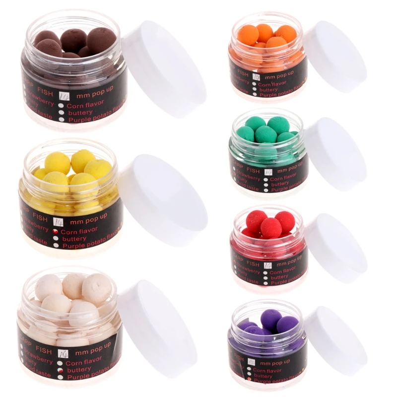 

Carp Floating Fishing Lure Artificial Baits Beads Pops Up Flavor Smell Ball 14mm