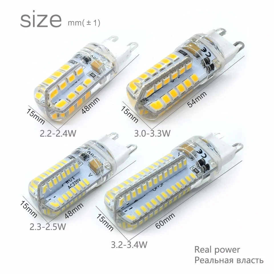 LKLTFX G9 Светодиодная лампа G4 1 Вт 2 3 5 AC DC 12 В 220 SMD эквивалент 10 20 30 галогенная 360