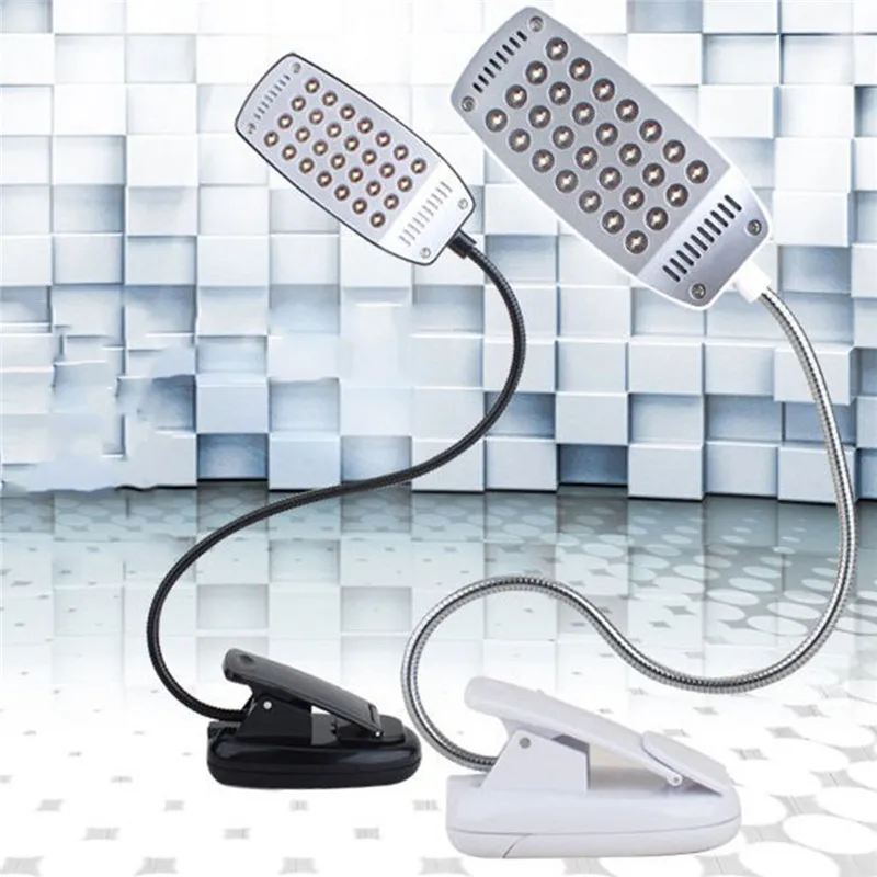 

1pc 28led desk lamp Flexible USB/Battery Power table Desk Reading Lamp with clip led light for Computer Lamp Laptop PC