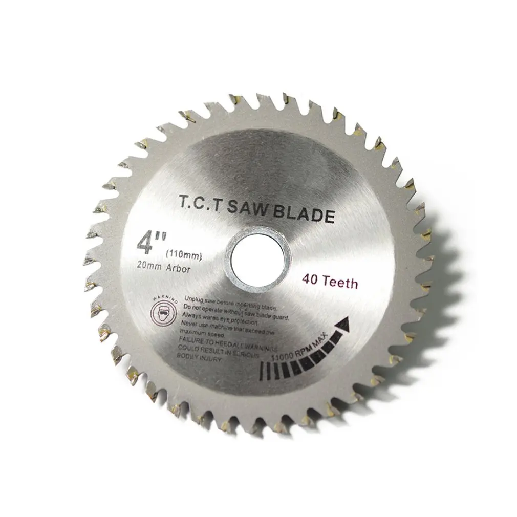 40 зубы Циркулярная Пила TCT Лезвия колеса диски TCT сплав Деревообработка многоцелевой режущие диски для резки дерева и металла 110x20 мм