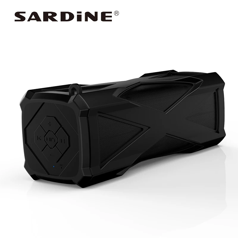 Sardine A6 portable waterproof speaker mini audio bluetooth receiver with power bank for iphone xiaomi FM radio 4000mAh battery