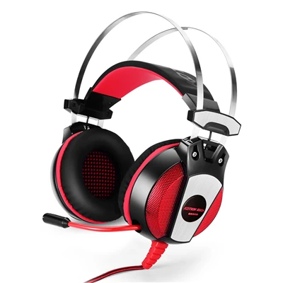 Игровые наушники для компьютера KOTION КАЖДЫЙ GS500 3.5 мм PS4 Gaming Headset Stereo Bass Наушников с микрофоном для компьютера xbox one ps4 playstation4 Портативных пк геймер - Цвет: red