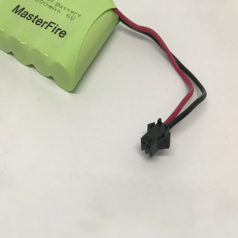 

MasterFire 8PACK/LOT 6V 1800mAh 5x AA Ni-MH RC Rechargeable Battery Batteries Pack for Helicopter Robot Car Toys with Black Plug