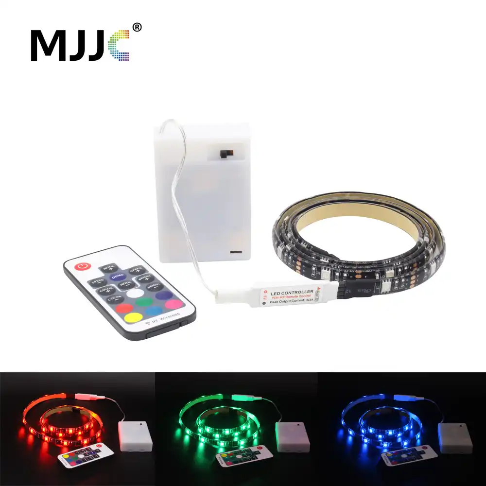LED Strip Battery Operated Dimmable Waterproof RGB 5V SMD 5050 RF