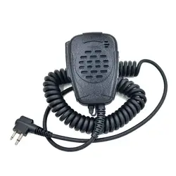 2-Булавки мини Динамик MIC ip54 Водонепроницаемый ручной микрофон для Kenwood tk2130 TK370 Baofeng UV-5R Двухканальные рации j6172a