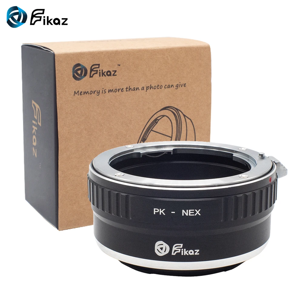 Кольцо адаптер Fikaz для крепления объектива фотокамеры Pentax PK K к корпусу камеры Sony