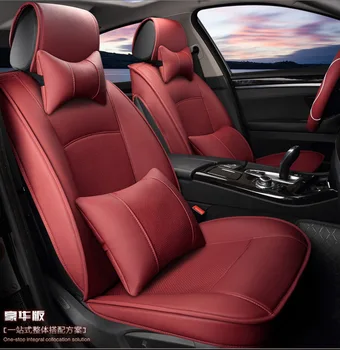 

5 seats covers for 1 set 2016 auto supply natural leather car seat cover cushion cowhide leather car seat covers cushion