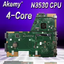 Akemy N3530 4-х ядерный Процессор X551MA материнская плата для ноутбука ASUS X551MA X551M X551 F551MA D550M Тесты оригинальная материнская плата