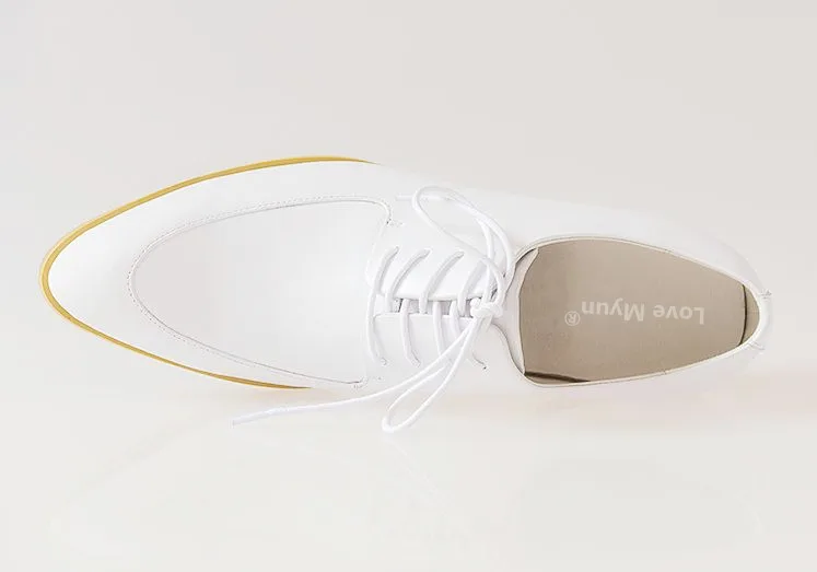 Carrera Dedo Negro De Genuino Pie Vestir Blanco Black Lazo Nuevos Moda white Negocios Traje Los Hombres Del Boda Trabajo Cuero Puntiagudo Zapatos qTw0xz