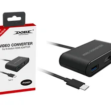 Мини Портативный видео конвертер для Nintendo Switch NS NX игровая консоль с ТВ HDMI адаптер USB3.0 Порты и разъёмы Тип C ТВ док-станция