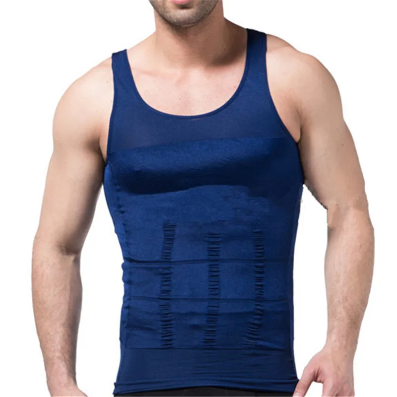 male chest compression vest belly slimming shapewear men tummy trimmer ...