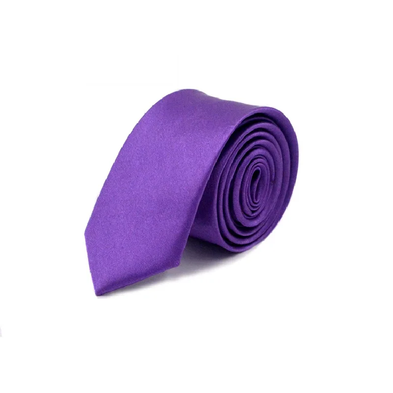 Однотонный шейный галстук для мужчин Gravata тонкий Узкие Галстуки Галстук 5 см ширина галстук Mariage подарок полиэстер 36 цветов