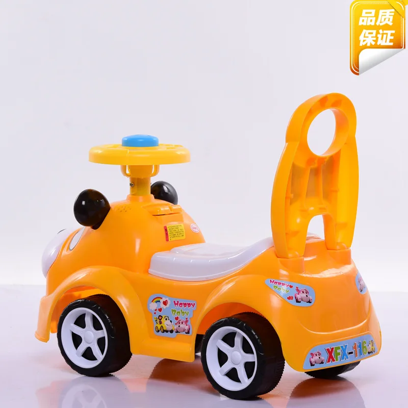 На Детская Игрушечная машина для детей йо-йо машину машинка с рулем ходунки-скутер От 1 до 3 лет с музыкой