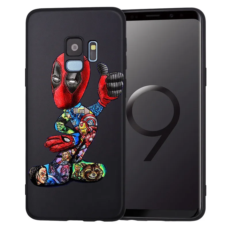 Groot Joker Stitch marvel для samsung Galaxy S6 S7 Edge S8 S9 S10 Plus Lite Note 8 9 чехол для телефона Coque Etui Funda deadpool - Цвет: H1406