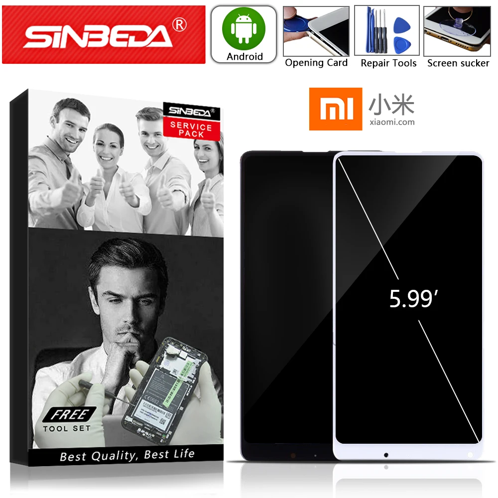 

5.99"Original For Xiaomi MI Mix 2s LCD Display Touch Screen with Frame For XIAOMI Mi Mix2S Display Replacement For Xiaomi Mix 2s