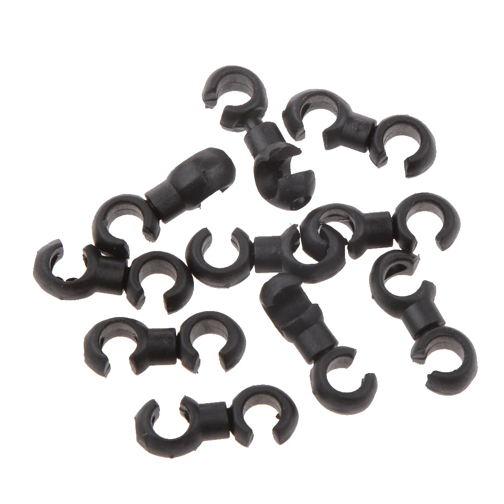 20x Bike Brake Shifting Cable Hose Rotating S Style Buckle Clip Holder Guide Organizer Brake Cable Guide Rotating S-Hook Clips