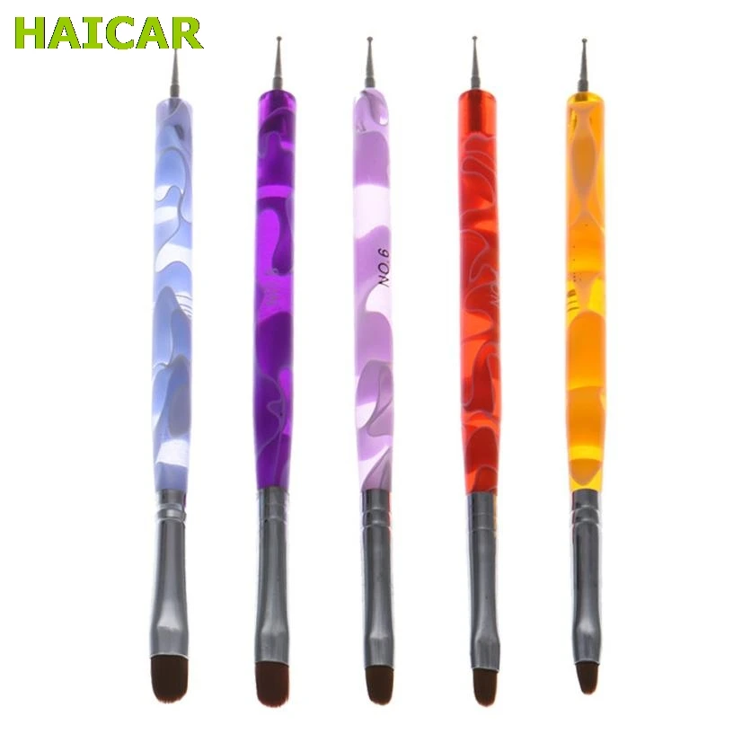 Brands 2 Ways 3bleizing Pen Acrylic UV GEL Nail Art Dting Brush Pen