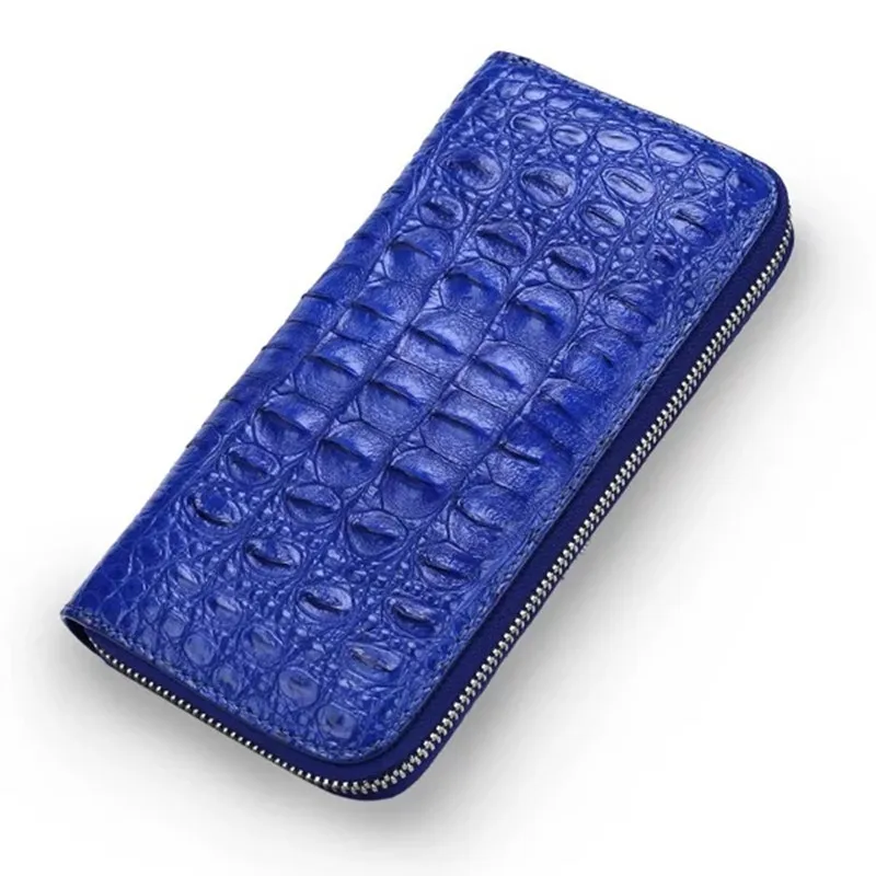 

Genuine Crocodile Leather Women Large Card Holders Female Long Wallet Real Alligator Skin Lady Clutch Purse